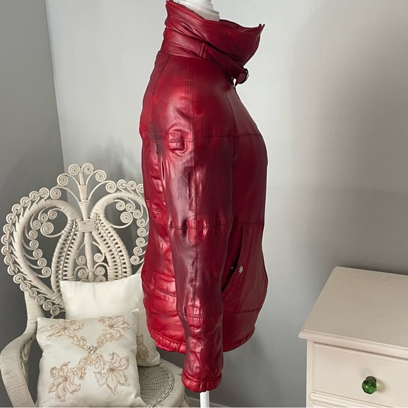 NETO Vintage Red Leather Jacket - Picture 6 of 16